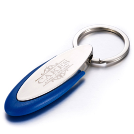 Silicone Keychain With Engraved Logo