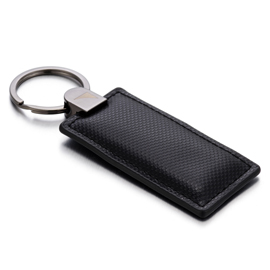Leather Keychain in Rectangle