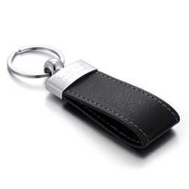 Promotional Leather Keychain in Rectangle