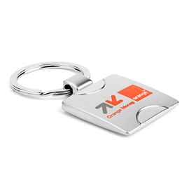 Silk Printing Metal Keychain