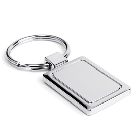 Rectangle Metal Keychain