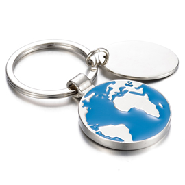 Sport & Map Metal Keychain